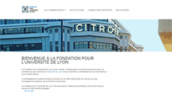Desktop Screenshot of fondation-pour-universite-lyon.org