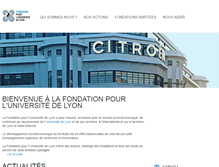 Tablet Screenshot of fondation-pour-universite-lyon.org